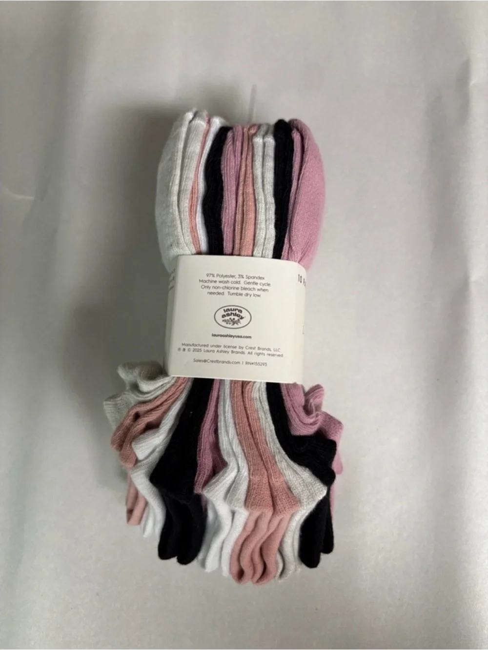 New Laura Ashley Socks Women’s 10 Pair Multicolor No Show Socks Casual Active